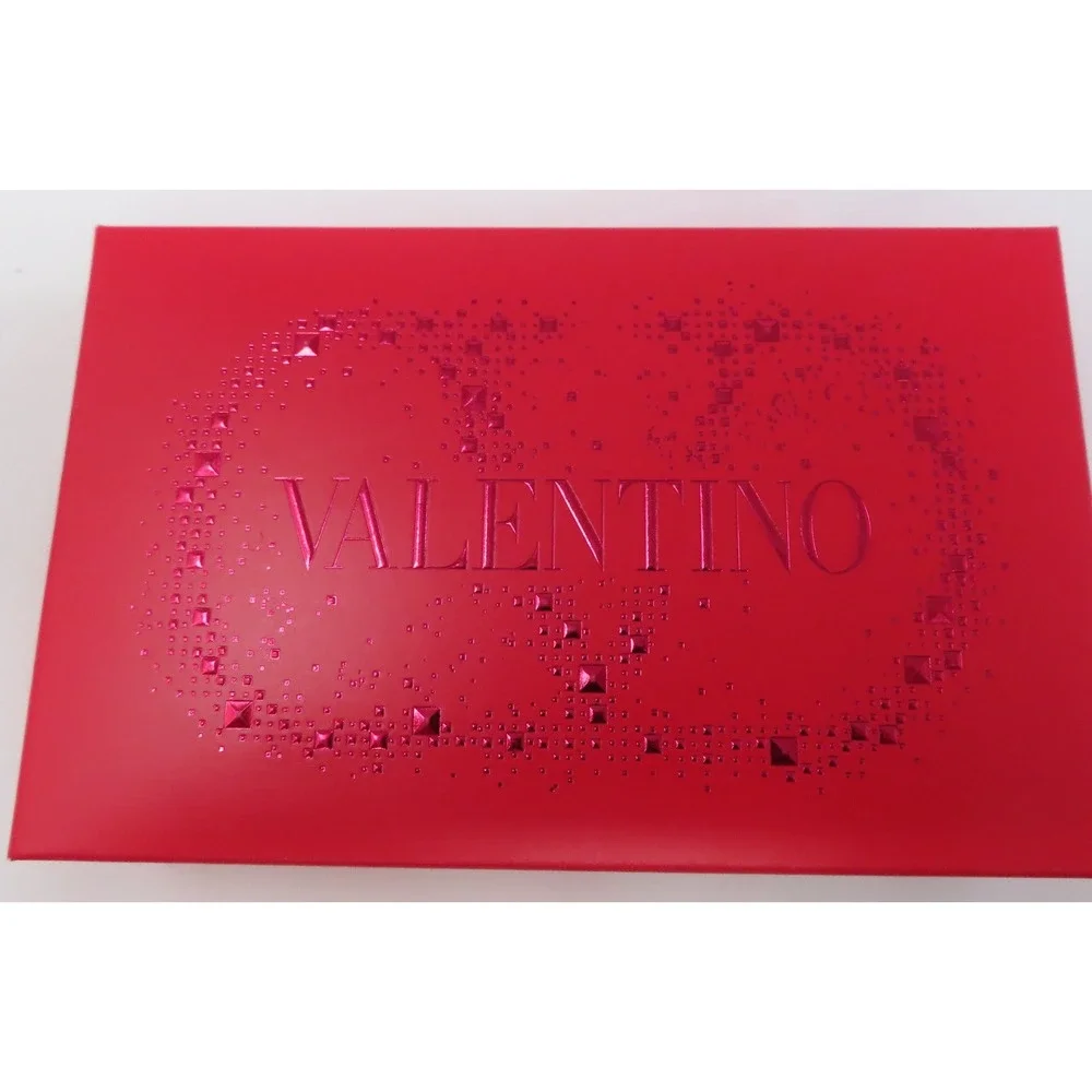 Valentino Rosso Valentino Lipstick Set 123R Matte 22R Satin Refill Red Pouch NEW